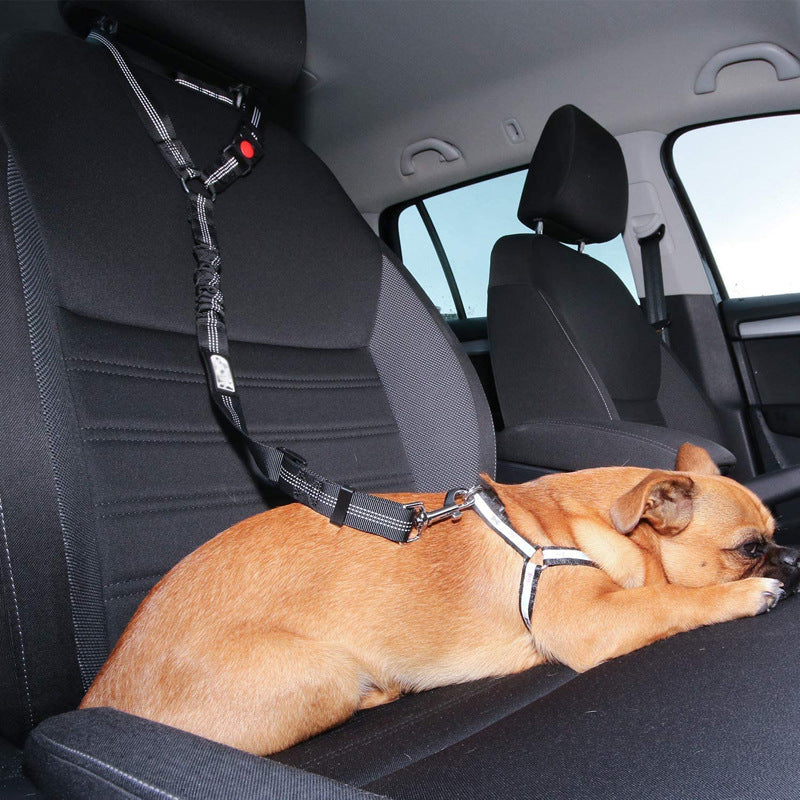 Adjustable Car Seat Belt Leash - Secure Your Pet on Every Journey